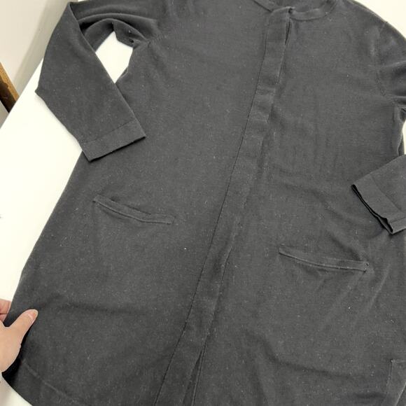 J.Jill Cardigan Womens Medium Black Tribeca Sweater Button Wool Blend - Picture 11 of 11